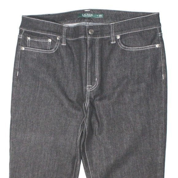 Lauren Ralph Lauren Premier Skinny Ankle Mid Rise Denim Jeans Womens Size 12 EUC - Picture 2 of 7